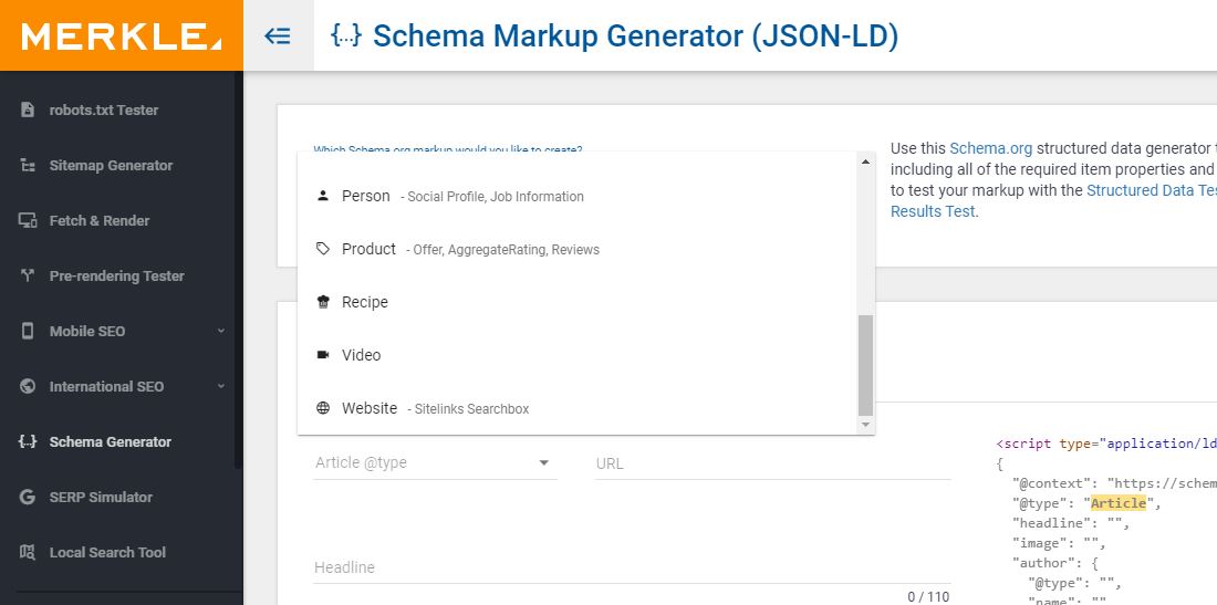 گام اول ساخت اسکیمای json-ld 