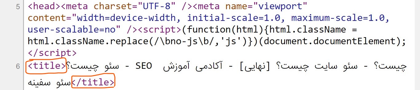 عنوان سئو یکی از اصول سئو در تولید محتوا است