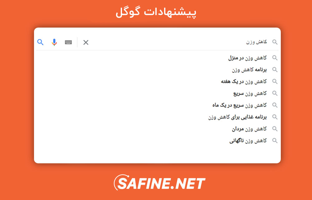 پیدا کردن کلمات کلیدی طولانی با پیشنهادات گوگل