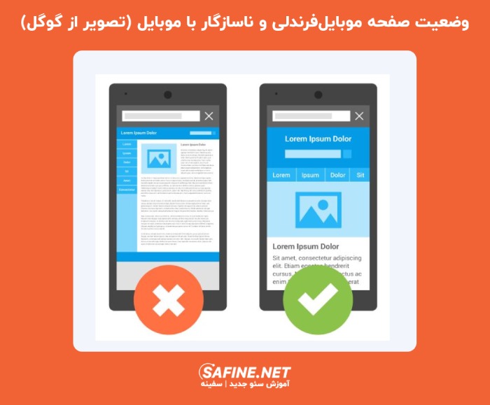 موبایل فرندلی در مقابل ناسازگار با موبایل