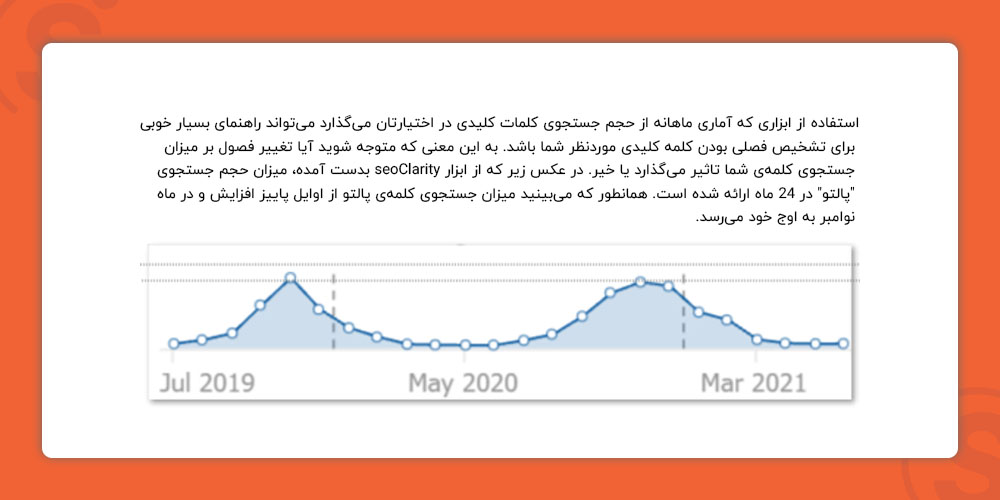 اطلاع از فصلی بودن کلمه کلیدی و تاثیر آن بر سئو