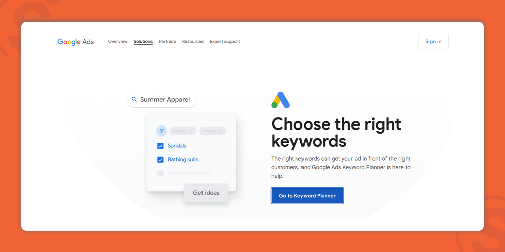 Google Keyword Planner