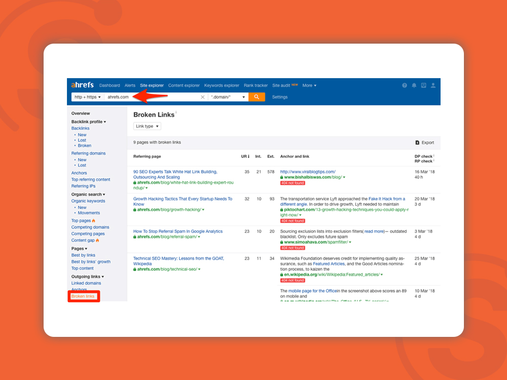 broken-links-report-with-ahrefs-