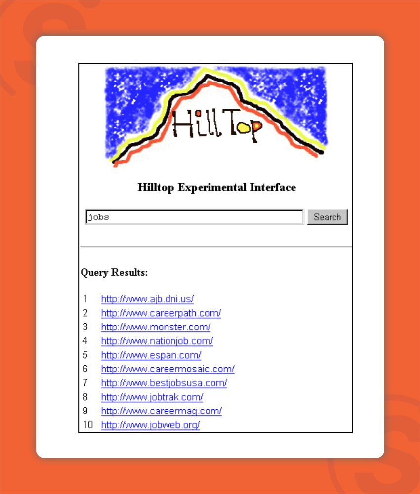 what-is-hilltop-algorithm