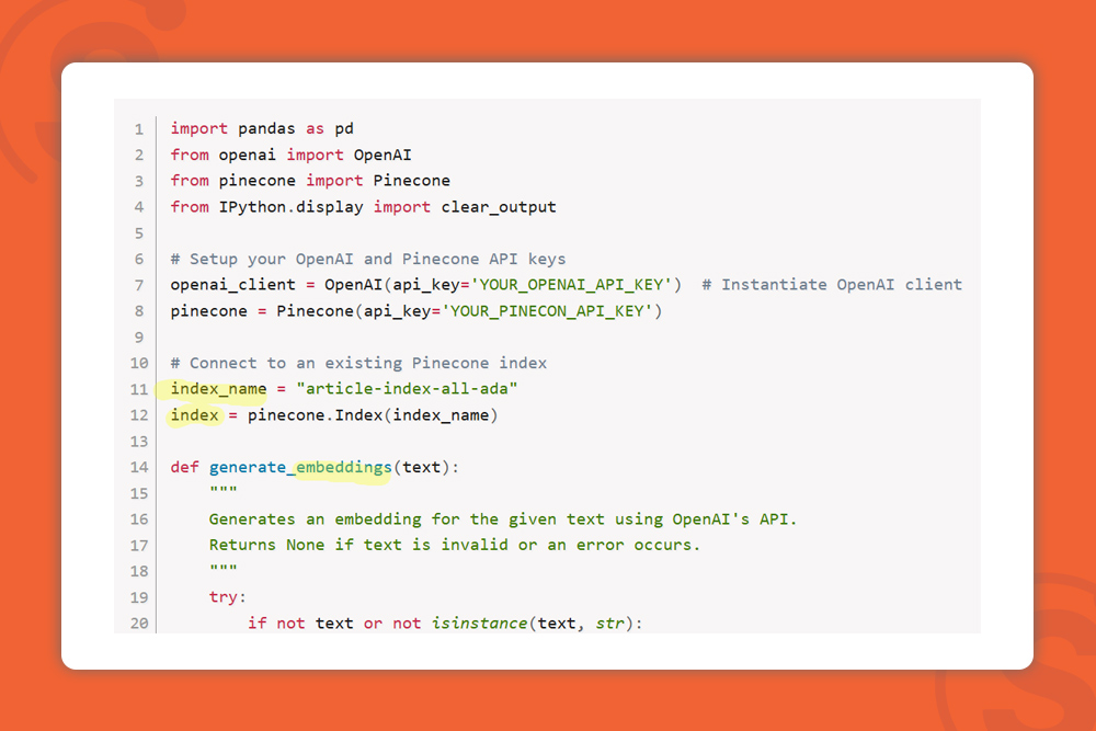 ایندکس گذاری و ایمبدینگ در سئوی برداری