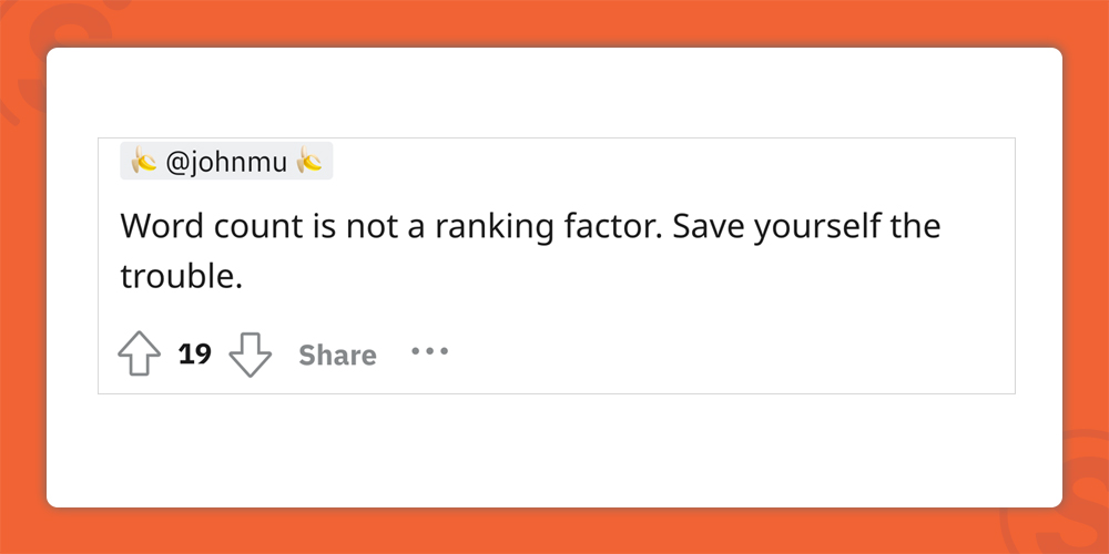 طول محتوا فاکتور رتبه بندی نیست
