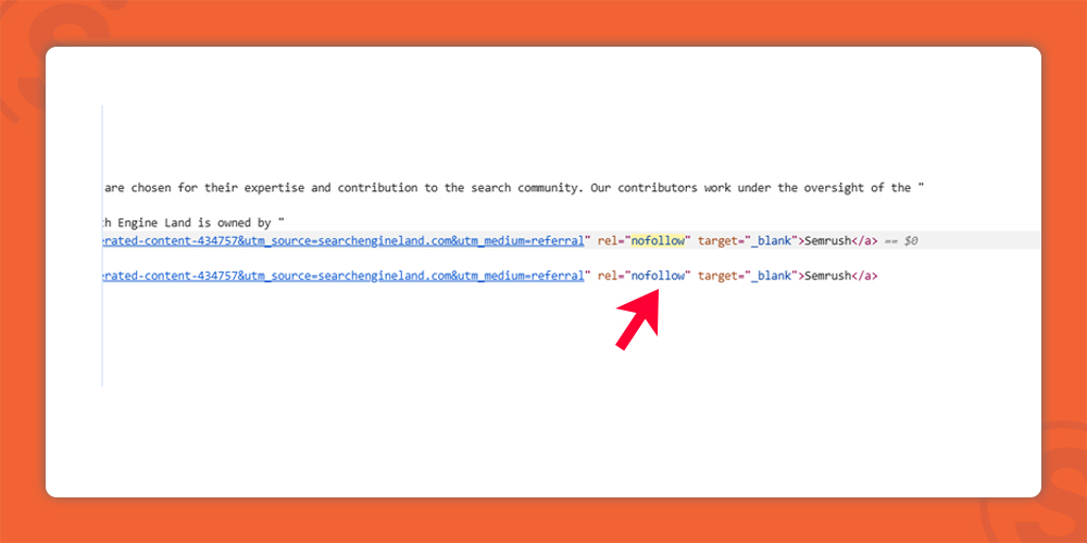 عدم نوفالور کردن لینک های اسپم و نامعتبر