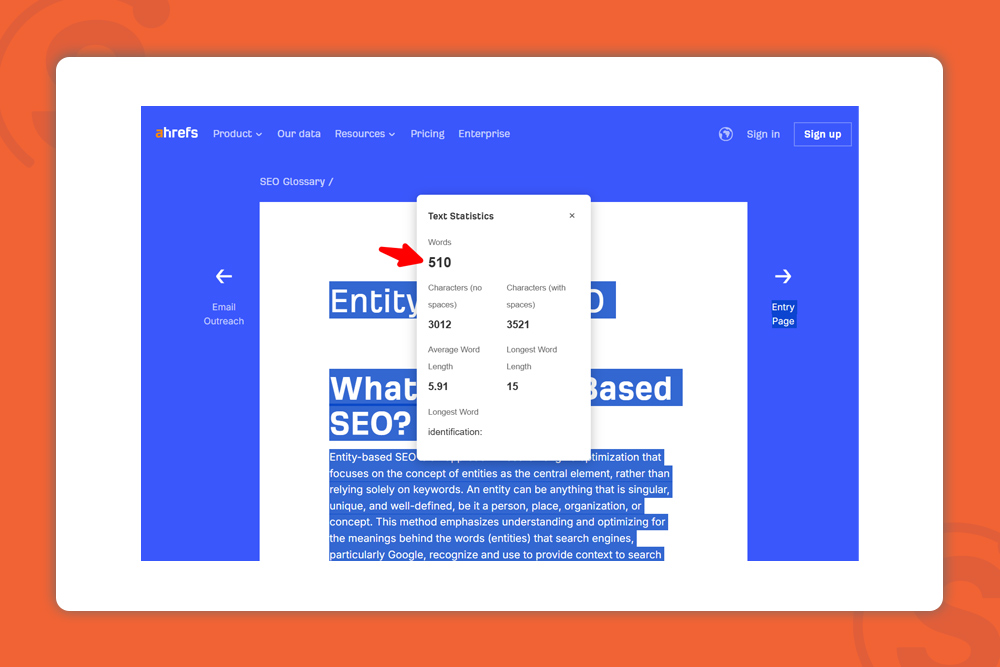 طول محتوای رتبه برتر