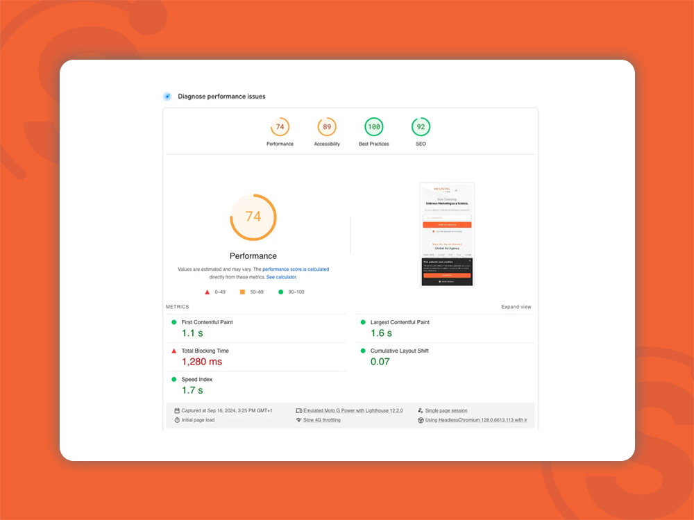 ابزار تست سرعت بارگیری سایت